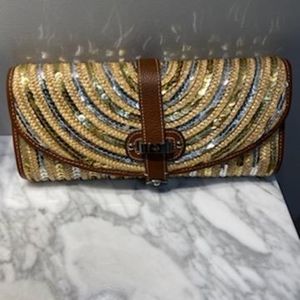 Wicker Rafe clutch